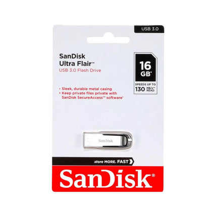 SanDisk Ultra Flair 3.0 16GB Flash Drive - Brainy