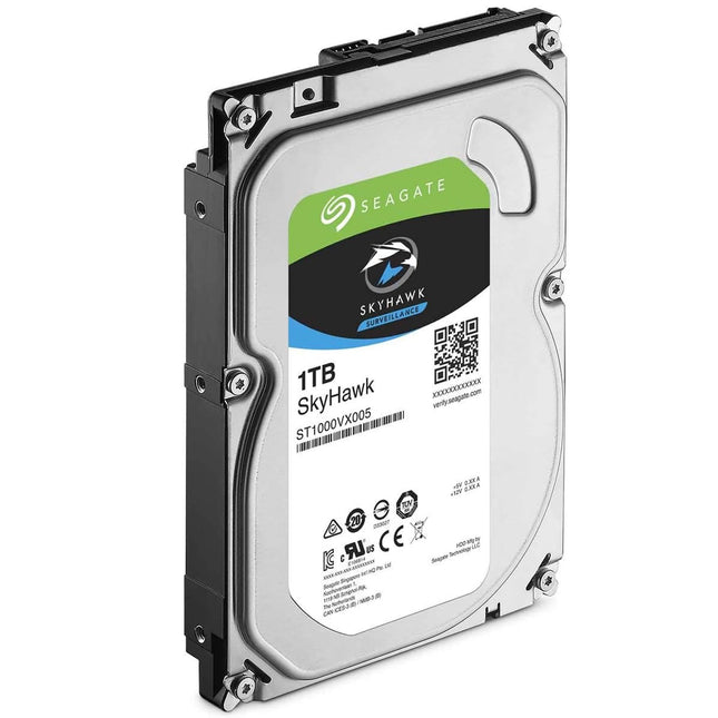Seagate SkyHawk Hard Drive 1TB Surveillance - ST1000VX005 - Brainy