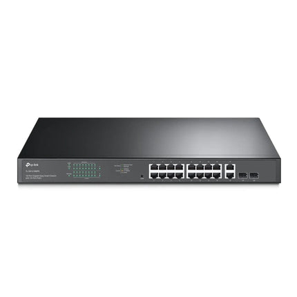 TP - Link 18 - Port 10/100/1000Mbps Gigabit Easy Smart Switch with 16 - Port PoE+ - TL - SG1218MPE - Brainy