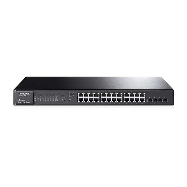 TP - Link 28 - Port 10/100/1000Mbps JetStream Gigabit Smart Switch with 24 - Port PoE+ - TL - SG2428P - Brainy