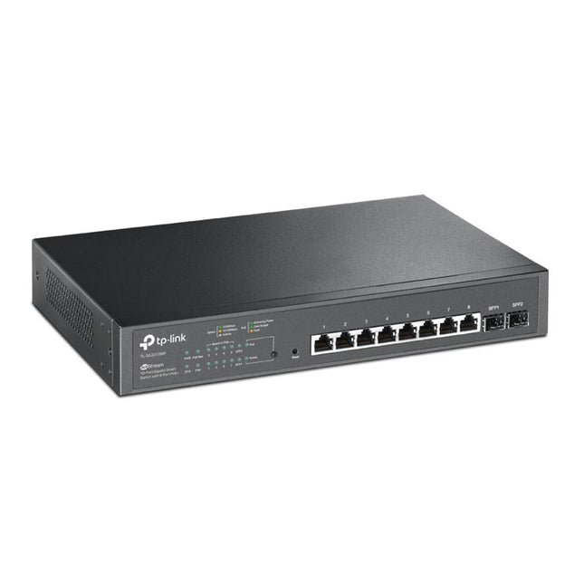 TP - Link JetStream 10 - Port Gigabit Smart Switch with 8 PoE+ Ports & 2 Gigabit SFP Slots TL - SG2210MP - Brainy