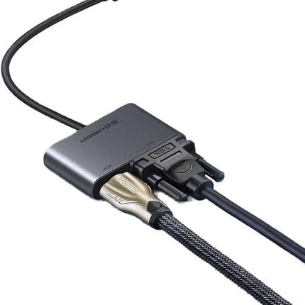 UGREEN CM162 USB Type C adapter featuring HDMI, VGA, USB 3.0 and 100W Power Delivery for laptops