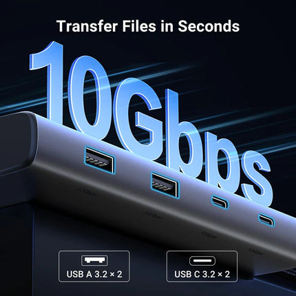 UGREEN CM639 triple display USB Type C docking station with dual HDMI, DisplayPort and high-speed USB connectivity