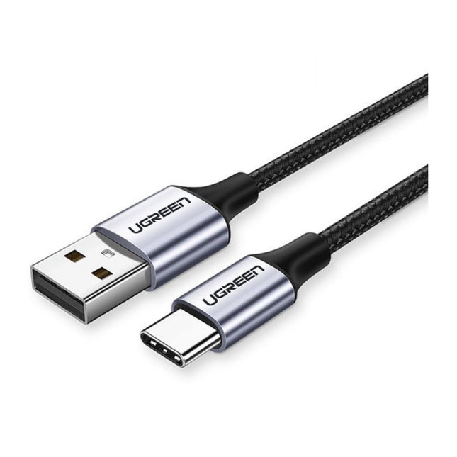 UGREEN USB - A 2.0 to USB - C Cable Nickel Plating 2m (Black) - US270 - Brainy