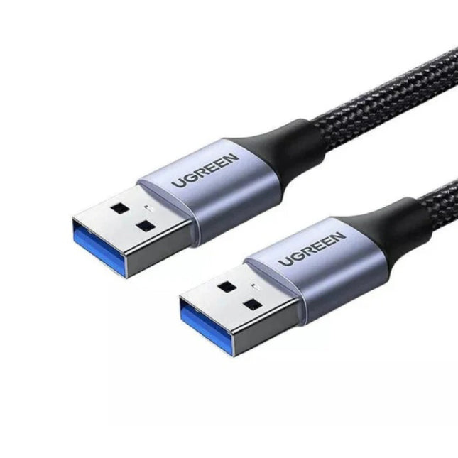 UGREEN USB - A Male to USB - A Male USB 3.0 Alu Case Braided Cable 2M Black - US373 - Brainy
