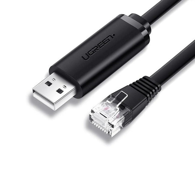 UGREEN USB - A to RJ45 Console Cable 1.5m Black - CM204 - Brainy