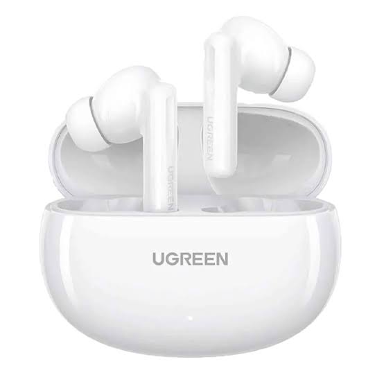 UGREEN WS207 HiTune P3 TWS earbuds in white compatible with iPhone, Android smartphones and tablets