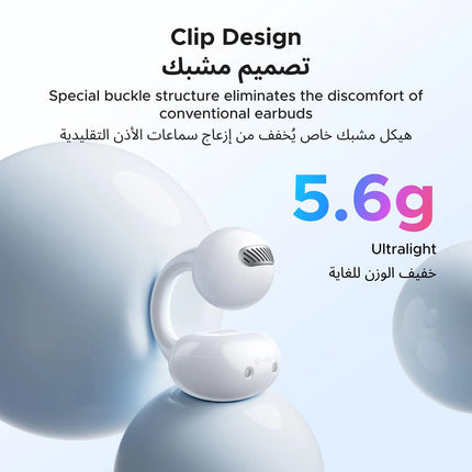 UGREEN WS208 Bluetooth true wireless earbuds in white with premium stereo sound and clear voice calls