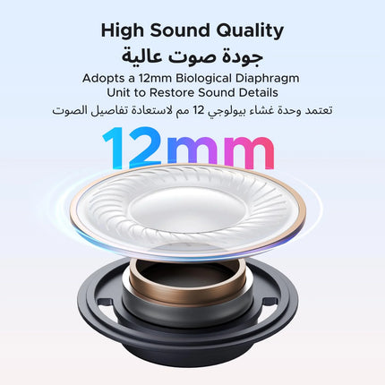 UGREEN WS208 ClipBuds Magic earbuds featuring a smart touchscreen case for easy music and battery management