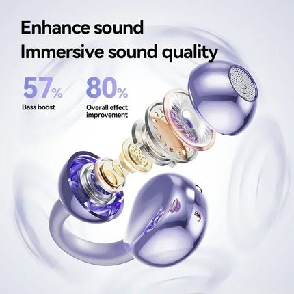 UGREEN WS209 HiTune S3 true wireless Bluetooth earbuds in purple for work, travel and daily use