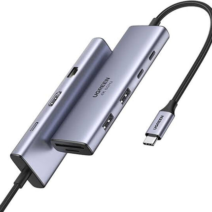 UGREEN CM498 Multifunction USB Type-C Docking Station compatible with MacBook, Windows laptops and USB-C devices with 9-in-1 connectivity