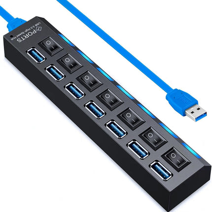 usb hub 7 port with on and offf switch