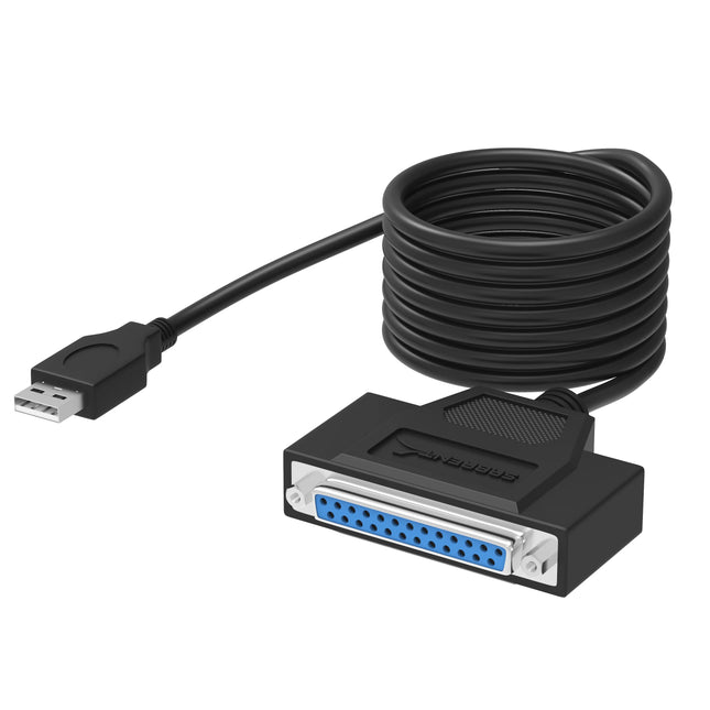 Plug-and-play USB to parallel printer cable