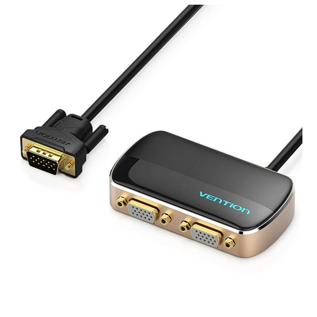 Vention 1 In 2 Out VGA Splitter 1M Black - Brainy