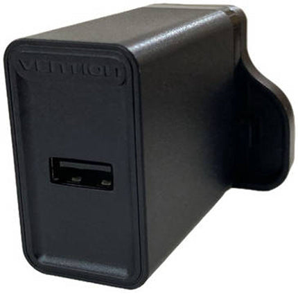 Vention 1 - Port USB Wall Charger (12W) UK - Plug Black - Brainy