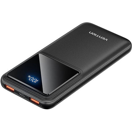 Vention 10,000mAh Power Bank - BLACK - Brainy