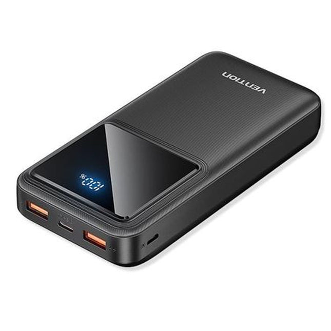 Vention 10,000mAh Power Bank - BLACK - Brainy