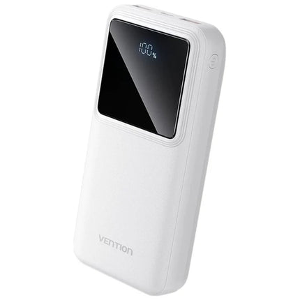 Vention 20,000mAh Power Bank - WHITE - Brainy