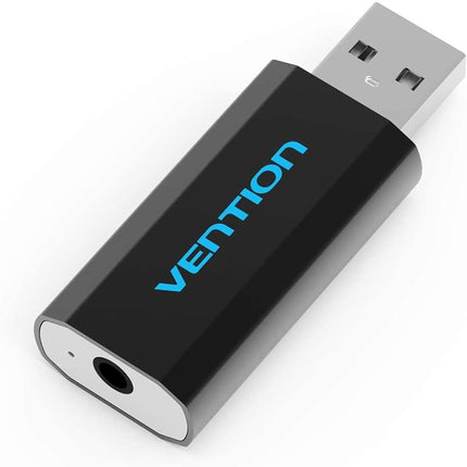 Vention 4 Pole USB External Sound Card Black - Brainy