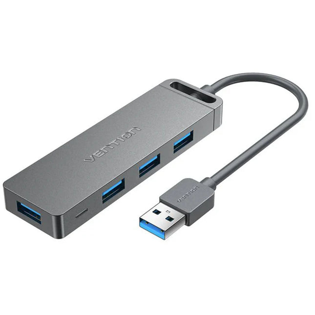 Vention 4 - Port USB 3.0 Hub With Power Supply 0.5M Black - Brainy