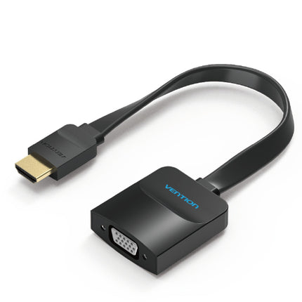 Vention Flat HDMI to VGA Converter 0.15M Black - Brainy