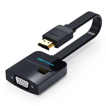 Vention Flat HDMI to VGA Converter 0.15M Black - Brainy