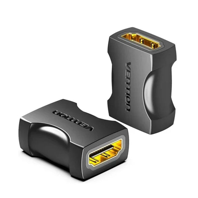 Vention HDMI Female to Female Coupler Adapter Black - Brainy