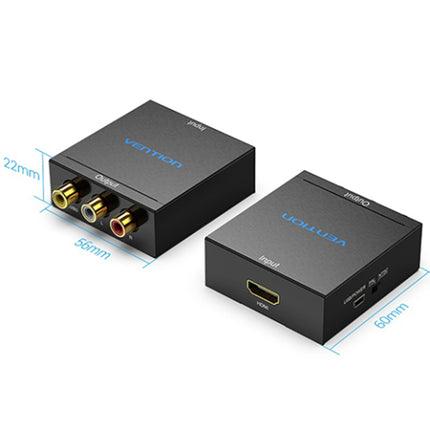 Vention HDMI to RCA Converter Black Metal Type - Brainy