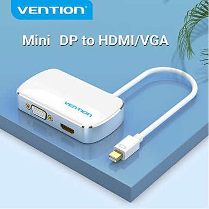 Vention MINI DisplayPort to HDMI/VGA Converter 0.15M White - Brainy