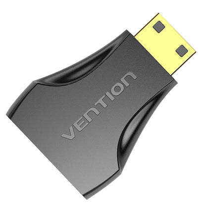 Vention Mini HDMI Male to HDMI Female Adapter Black - Brainy