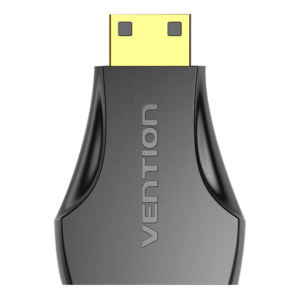 Vention Mini HDMI Male to HDMI Female Adapter Black - Brainy