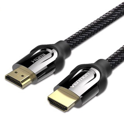 Vention Nylon Braided HDMI Cable 8M Black Metal Type - Brainy