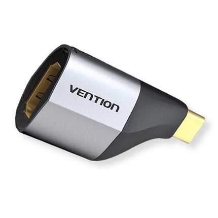 Vention Type C Male to HDMI Female Adapter Gray Aluminum Alloy Type - Brainy