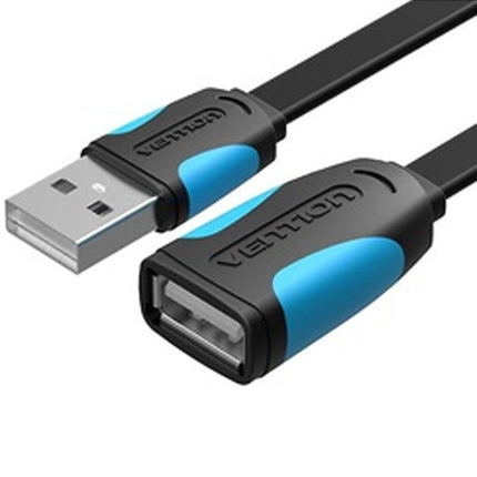 Vention USB 2.0 A Male to A Female Extension Cable 5M Black PVC Type - Brainy