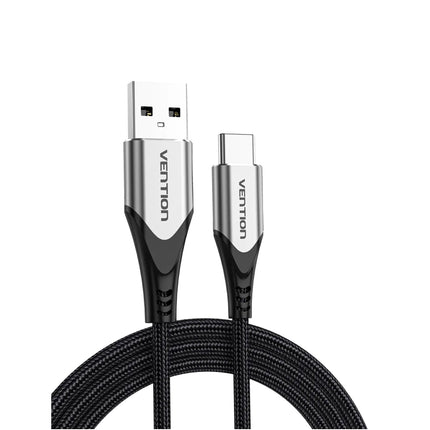 Vention USB 2.0 A Male to C Male 3A Cable 2M Black - Brainy