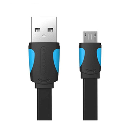 Vention USB 2.0 A Male to Micro - B Male 3A Cable 2M Black - Brainy