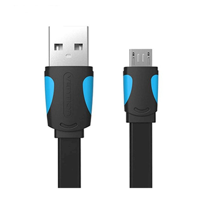 Vention USB 2.0 A Male to Micro - B Male Cable 1M Black PVC Type - Brainy