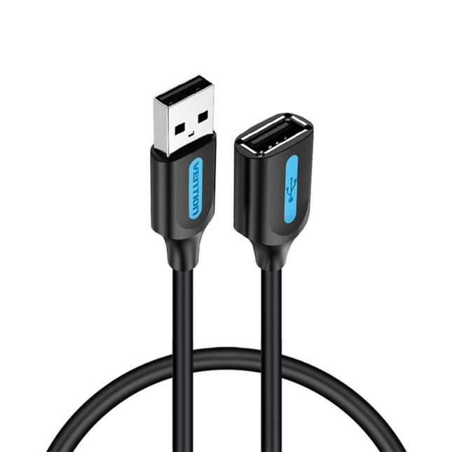 Vention USB 3.0 A Male to A Female Extension Cable 3M Black PVC Type - Brainy