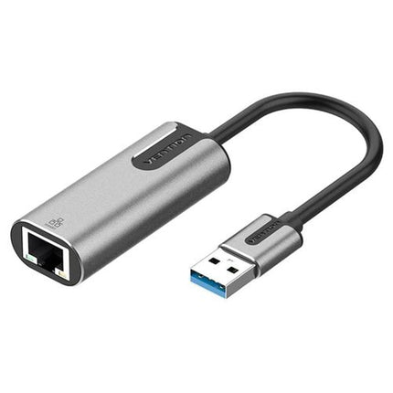 Vention USB 3.0 TO GIGABIT ETHERNET ADAPTER Gray 0.15M Aluminum Alloy Type - Brainy