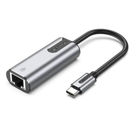 Vention USB - C TO GIGABYTE ETHERNET Adapter 0.15M Gray Aluminum Alloy Type - Brainy