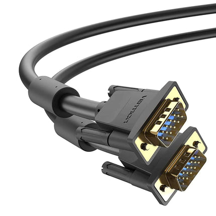 Vention VGA (3+6) Male to Male Cable with ferrite cores 3M Black - Brainy