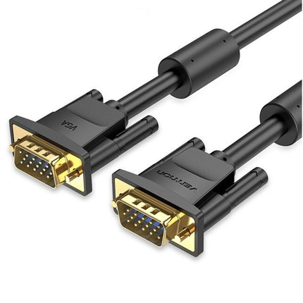 Vention VGA (3+6) Male to Male Cable with ferrite cores 3M Black - Brainy
