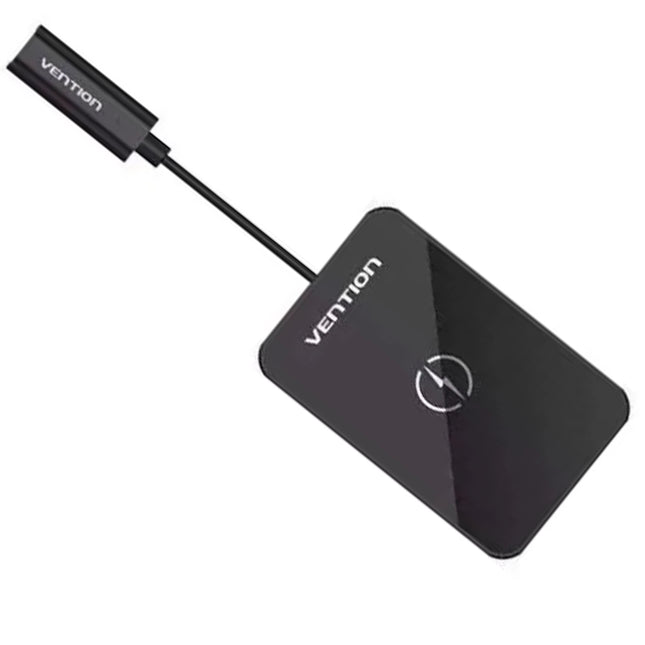Vention Wireless Charger 15W Ultra - thin Mirrored Surface Type 0.05M Black - Brainy