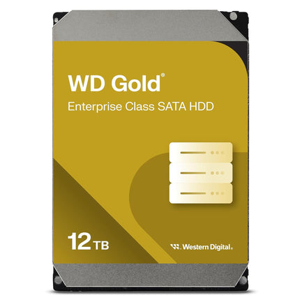 WD Gold Enterprise Class Hard Drive 12TB, 256MB, 7200rpm - WD121KRYZ - Brainy